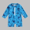 thumbnail image 4 of MEZZALL Children Swimsuit Boys Summer Swimwear One-Pieces Monokini Ice Cream Printed Rash Guard Style With Seashell Print Sunny Beach Days Stylish Bathing Suit Beachwear, 4 of 5