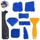 thumbnail image 1 of Herramientas de calafateo para acabado de sellador de silicona, kit de 9 piezas de tablero removedor de masilla de silicona azul para baños, cocinas, azulejos y marcos, 1 of 8