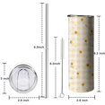 thumbnail image 4 of Sunflowers 20 Oz Skinny Tumbler with Lid and Straw - Double Wall Vacuum Insulated Tumbler- Birthday Gifts for Mom Sister Friends Women, 4 of 5