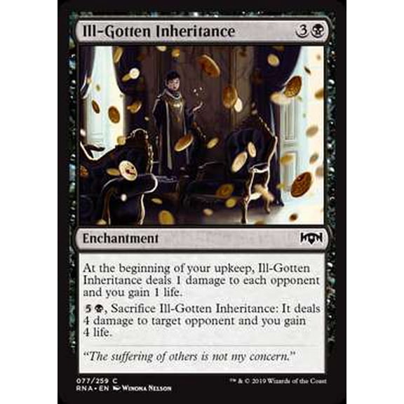 MtG Ravnica Allegiance Common Ill-Gotten Inheritance #77