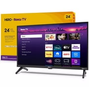 Restored Hiro Roku 24 720p HD Smart Flat Screen LED Roku TV with Dolby Audio for Streaming H24C2C4