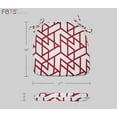thumbnail image 3 of FBTS Prime 16x17 inch All-Weather Red Geometirc Outdoor Seat Pads, Pack of 4, 3 of 7