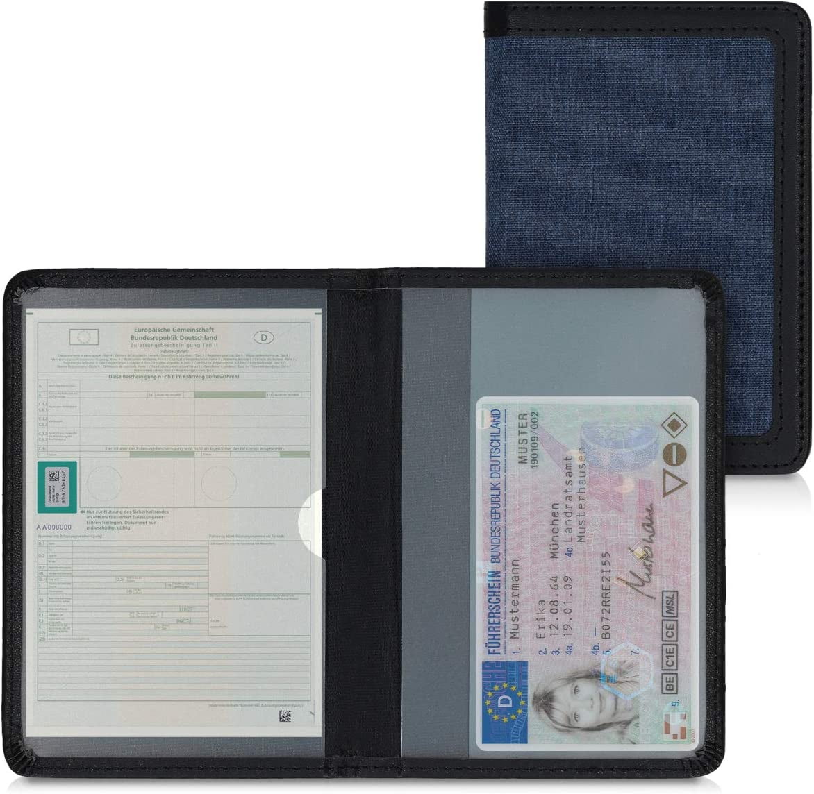 kwmobile Registration and Insurance Holder Car Document Holder for