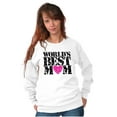 thumbnail image 4 of Worlds Best Mom Cool Mother's Day Women Plus Size Crewneck Sweatshirt Brisco Brands 4X, 4 of 5