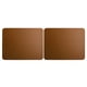thumbnail image 1 of Alfombrilla de ratón de doble cara, alfombrilla de cuero de PVC impermeable de Color puro para ordenador de oficina, hogar, PC (marrón plateado), 2 uds., 1 of 8