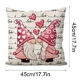 thumbnail image 3 of Valentine's Day Linen Pillowcase Home Sofa Cushion Pillowcase Multicolor, 3 of 6