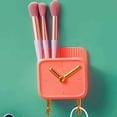 thumbnail image 2 of Small Alarm Clocks for Bedrooms Creative Storage Rack Free Punch Alarm Clock Hook Kitchen Supplies Storage Rack Bedroom Wall Hanging Pendant, 2 of 5