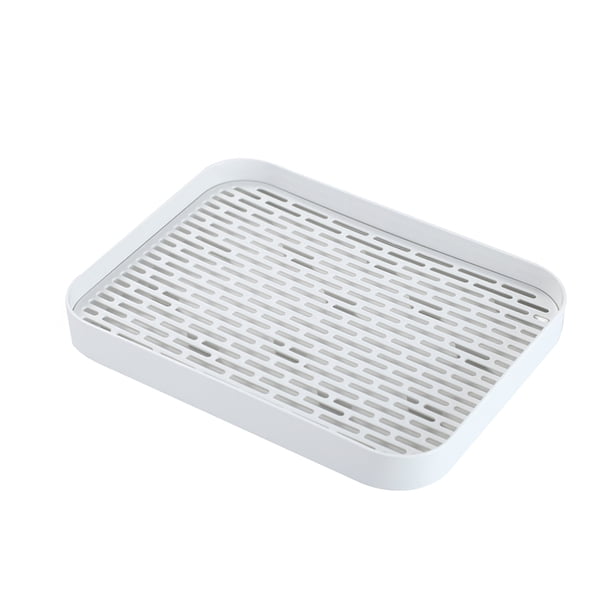 Estante De Secado De Bandejas Con Diseño De Doble Nivel, Estante De Almacenamiento De Secado De Bandeja De Fregadero, Drenaje Anticaída Fácil De Limpiar Con Bandeja De Goteo Para Cocina Casera Yuarrent HA021871-00