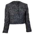 thumbnail image 1 of Pre-Owned Theory Tweed Jacket in Navy Blue Acrylic, 1 of 2