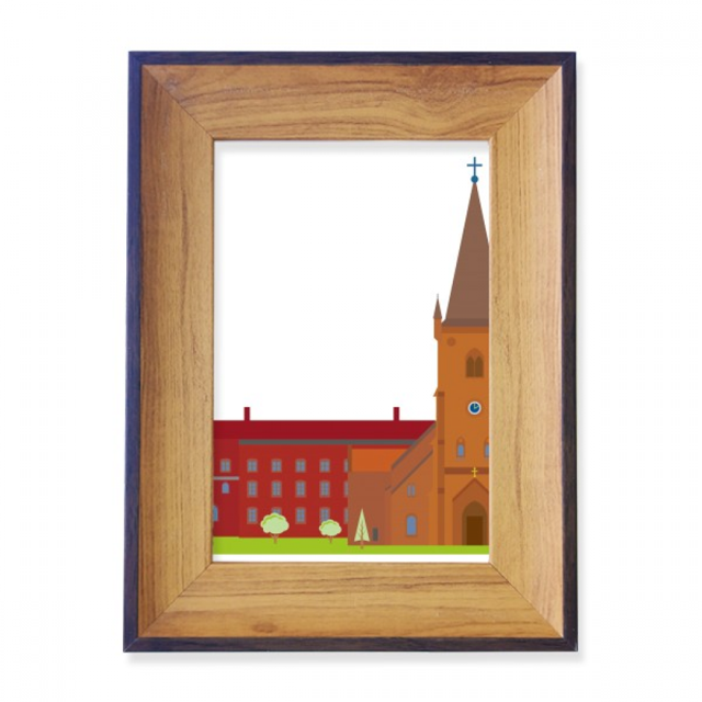 Danish Koling National Landmark Building Photo Frame Exhibition Display Art Desktop Painting
