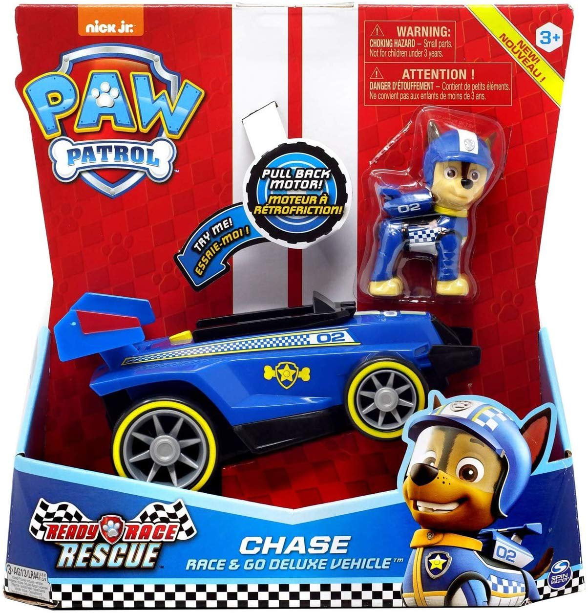 Nickelodeon Paw Patrol Racers Chase Figure Car Brand New