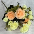thumbnail image 3 of Peones Flores Artificiales Simuladas Rosa de Seda Y Ramo de Peones 30cm para Decoración Del Hogar Boda Flor de Mano Guía de Carretera Pared, 3 of 4