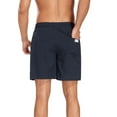 thumbnail image 5 of Miluxas Men's Gym Drawstring Shorts Lightweight Quick Dry Running Shorts Workout Athletic Shorts with Pockets Navy XXXL(XXXL), 5 of 6