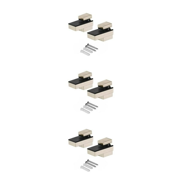 Speravity Paquete de 2 soportes para estantes de vidrio ajustables montados en la pared de aleación de Zinc para el hogar, Hotel, sala de estar, muebles, Type1 NO1 Speravity CBP091885