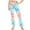 Multicolor-2025, variant on MKOSPLRT High Wasit Pants for Girl Tie Dye Print Flare Pants Casual Gym Butt Lifting Pants Stretch Running Leggings for 2-13 Years Kids Clothes