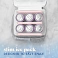 thumbnail image 6 of Cool Coolers by Fit & Fresh XL Slim Ice Packs, Space Saving Reusable Ice Packs for Lunch Boxes, Freezer Packs, Reusable Ice Packs for Lunch Boxes & Coolers, 4pk, Pink, 6 of 10