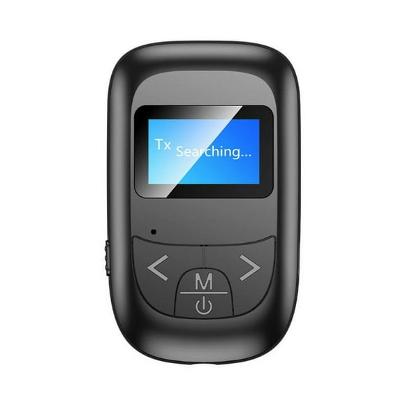 Adaptateur Audio Bluetooth 5.0 2 en 1 Récepteur Sans Fil Émetteur d'Écran LCD Musique Stéréo Dongle Support 3,5 Mm aux Mains Libres