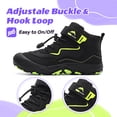 thumbnail image 5 of Gexuosn Kids Boys Girls Hiking Shoes Wide Toe Box Hiking Boots Barefoot Outdoor Shoes for Walking Climbing Running,Black, 5 of 8