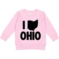 thumbnail image 2 of Inktastic I Love Ohio with State Silhouette Toddler Sweatshirt, 2 of 4