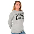 thumbnail image 3 of Femme Fatale Girly Rude Sassy Cute Women's Long Sleeve T Shirt Brisco Brands M, 3 of 6
