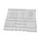 thumbnail image 2 of Organizador de cajones de 24 piezas, práctico y multifunción, separador estable de adornos para Blanco, 2 of 9