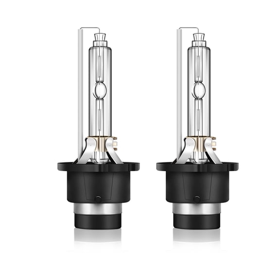 D4S HID Xenon Headlight Bulbs, 35W 6000K Cool White OEM Replacement HID Bulbs, Super Bright High Low Beam Headlamp, Plug and Play, Pack of 2