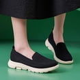 thumbnail image 2 of Women's Platform Wedges Orthopetic Slip on Walking Shoes Comfortable Memory Foam Nurse Driving Loafers, 2 of 6