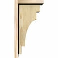 thumbnail image 3 of 6"W x 8"D x 16"H Mediterranean Rough Sawn Corbel w/Backplate, Douglas Fir, 3 of 9