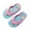 Mint Green, variant on Gyujnb Kids Cartoon Print Flip Flops Elastic Strap Non- Water Friendly Summer Beach Shoes,5-6 Years