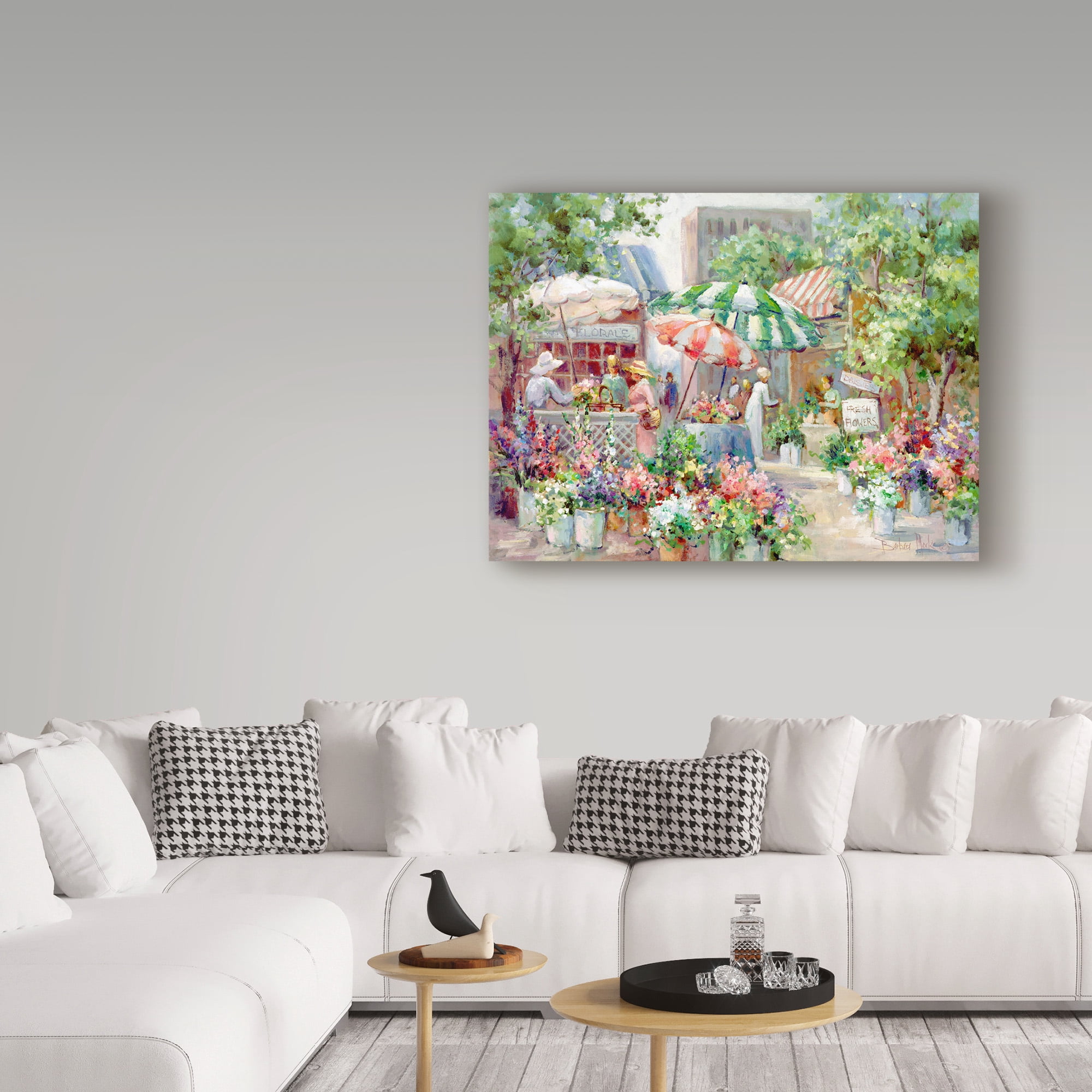 Trademark Fine Art 'Flower Market' Canvas Art by Barbara Mock