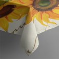 thumbnail image 3 of Vintage Rectangle Tablecloth 60x84 Inch, SunFlowers Boho Water Resistant Vinyl Washable Seasonal Table Cover for Thanksgiving Christmas Holiday Party Picnic Dinner Decor, 3 of 5
