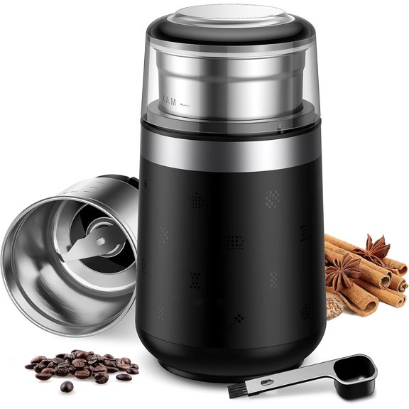 GDOR Super Silent Coffee Grinder Electric, Coffee Bean Grinder, Espresso Grinder with 1 Removable Stainless Steel Bowl
