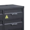 thumbnail image 3 of Benjara Dresser with 6 Metal Drawers and Container Style, Gray, 3 of 5