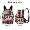thumbnail image 2 of London Icons Collage Small Backpack Cute Mini Backpacks For Woman Lightweight Daypacks, 2 of 8