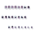 thumbnail image 7 of Tryvkinvive 24PCS Short Square Press On Nails,Lavender Base Black Spider Web Pink Spider Fake Nails,Reusable Full Cover Glue On Nails for Women Cute Gothic Halloween Decor, 7 of 7