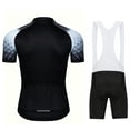 thumbnail image 2 of Men's Cycling Jersey Sets Road Bike Jersey Riding Shirts, Bib Shorts with Pockets Padded, 2 of 8