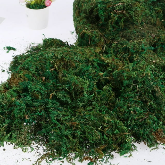 Green Moss for Crafts Natural Artificial Moss Decorative Faux Moss for Potted Plants 28 OZ Multipurpose Faux Craft Moss for Table Centerpieces Wedding Party Decor
