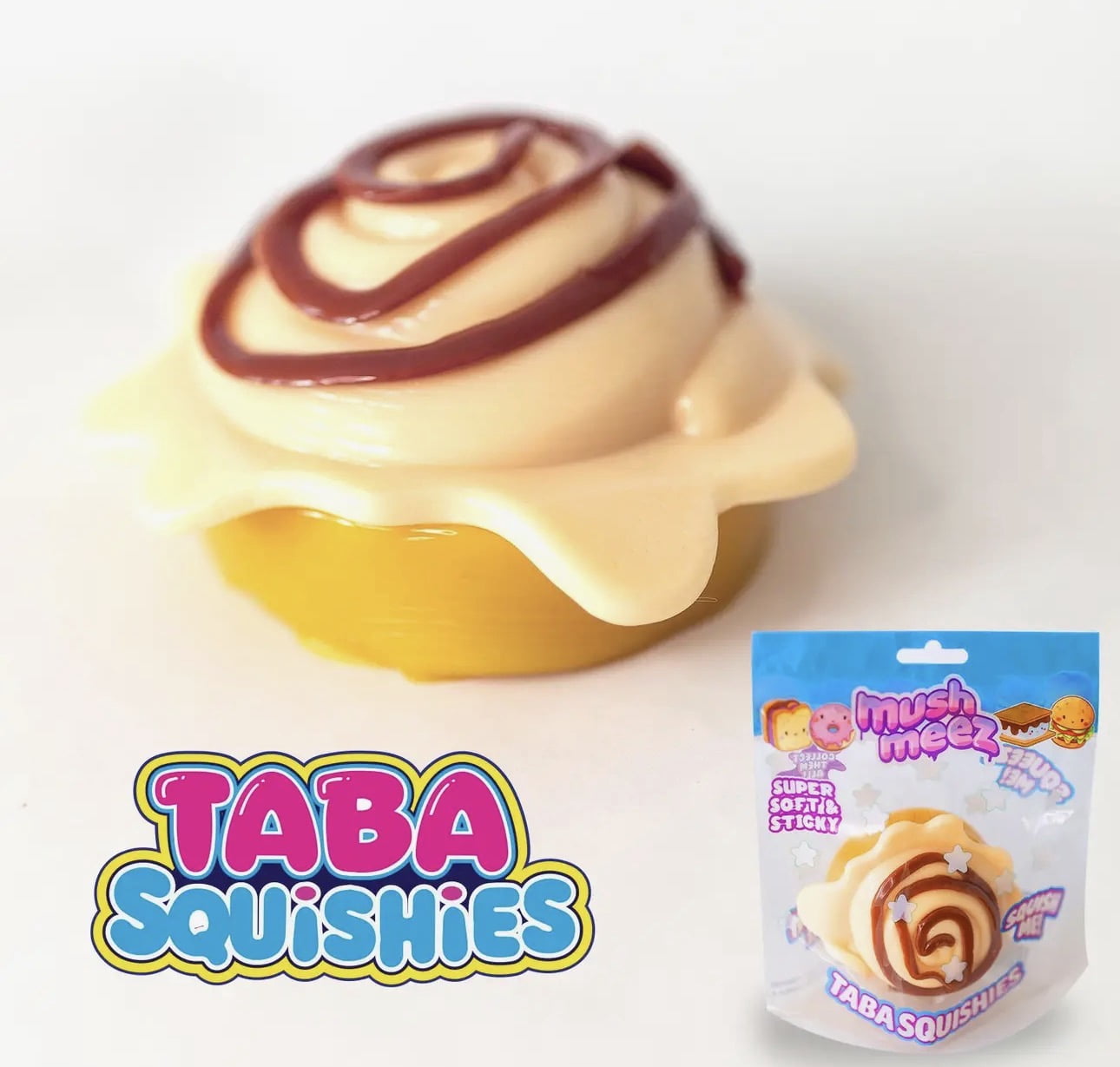 Mushmeez Taba Squishies Stress Squeeze Massage Food Squish Stress Ball Bags (2 Pack)