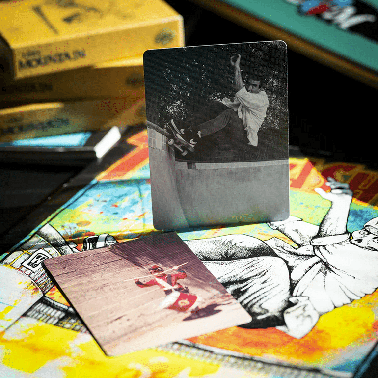 LANCE MOUNTAIN SKATING SKELETONS PLAYING CARDS by Fulton