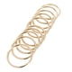thumbnail image 2 of 10 anillos de aro de macramé para manualidades con corona de metal de 1,4 pulgadas, se pueden cubrir con tela. 35mm, 2 of 7