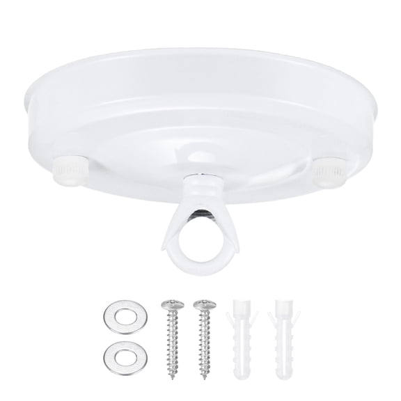 1-Pack Light Canopy Kit, 4.3" Ceiling Cover Plate for Chandelier Fixture, Ceiling Hooks Cover Plate[White]