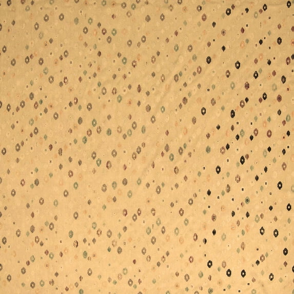 Ahgly Company Indoor Square Abstract Brown Modern Area Rugs, 4' Square