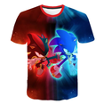 thumbnail image 2 of 20223 Camisetas de manga corta de verano para niños Sonic 2, ropa para bebés de 4 a 14 años, camisetas con estampado 3D, ropa para niños, atuendos para niños, 2 of 5