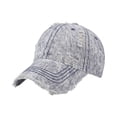 thumbnail image 3 of Unisex Distressed Vintage Washed Baseball Cap Classic Retro Washable Cotton Plain Ball Caps Adjustable Golf Dad Hats, Breathable Design Ideal, 3 of 4