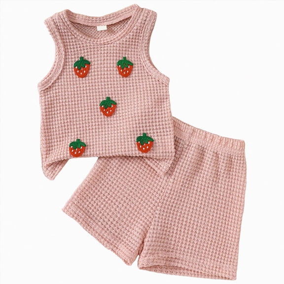 Toddler Baby Girl Clothes Cute Summer Short Sleeve T-Shirt Tops Shorts Clothes Sets Baby Girl Outfits 6-12 Months 12-24 Months 2t 3t 4t 5t 6t 7t 8t 9t Children 12-18 Months