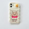 thumbnail image 1 of Disney-funda de teléfono con soporte para iPhone, Mickey y Minnie, Winnie the Pooh, 14, 13, 12, 11 Pro Max, Lady Girl, bonita, a prueba de golpes Fivean unisex, 1 of 2