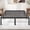 Black-1, variant on Twin Bed Frame, Mattress Foundation with Headboard, No Box Spring Needed, 700LBS Sturdy Metal Slats Support, Noise Free