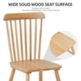 thumbnail image 5 of 4 Pieces of Dining Chair, Rubber Wood Material, Dining Chair, Solid Wood Chair, Solid Wood Dining Table Chair, Living Room Chair, Simple and Natural, 5 of 16