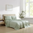 thumbnail image 2 of Brielle Home 300 Thread Count 100% Cotton Dobby Striped Sheets Collection, 2 of 5