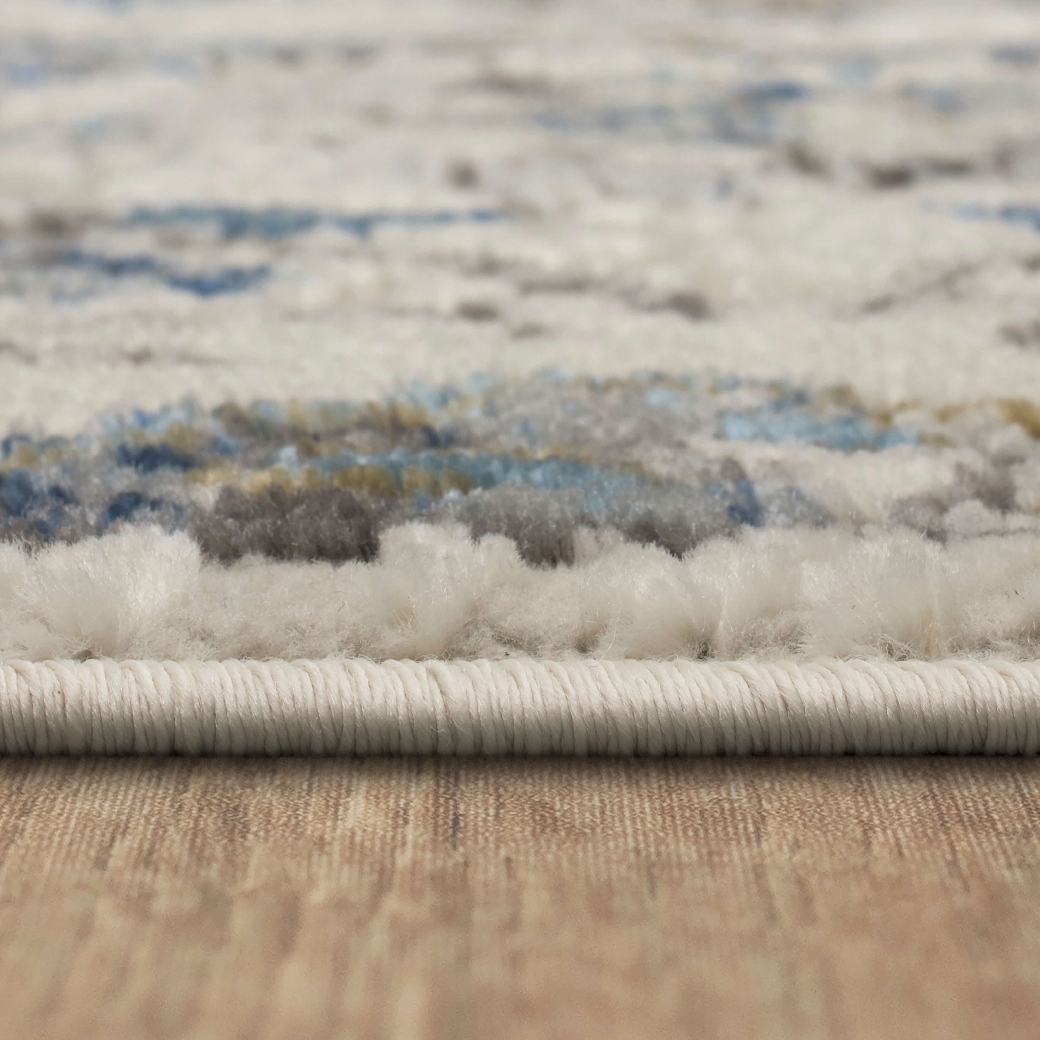 Mohawk Home Howlett Washable Low Pile Stain and Fade Resistant Indoor Area Rug, Blue, 7' 10" X 10'